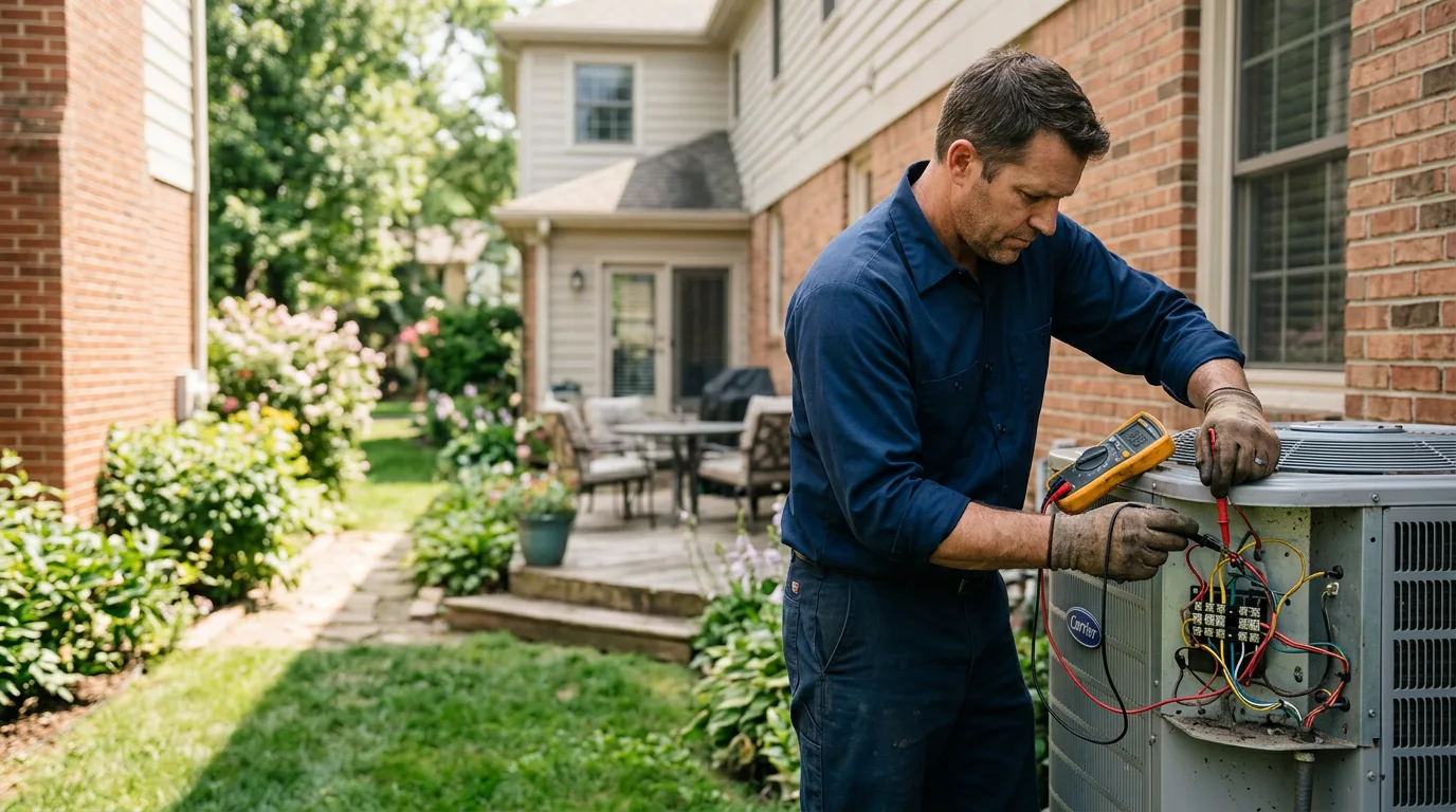 HVAC technician working near Roslyn Heights, NY